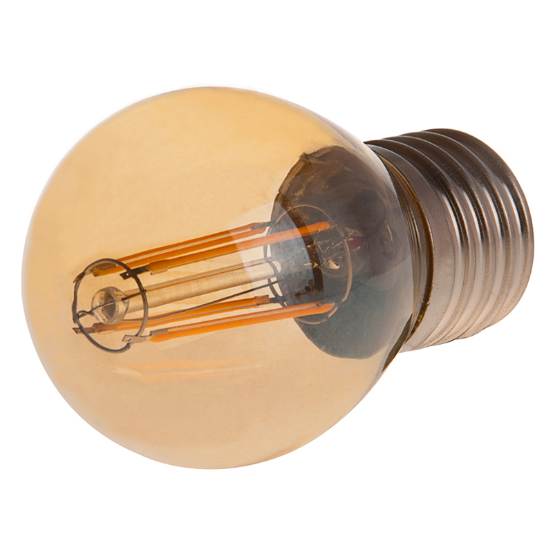Gold Tint G16 E26/E27 4W LED Vintage Antique Filament Light Bulb, 40W Equivalent, 4-Pack, AC100-130V or 220-240V Gold Tint G16 E26/E27 4W LED Vintage Antique Filament Light Bulb, 40W Equivalent, 4-Pack, AC100-130V or 220-240V